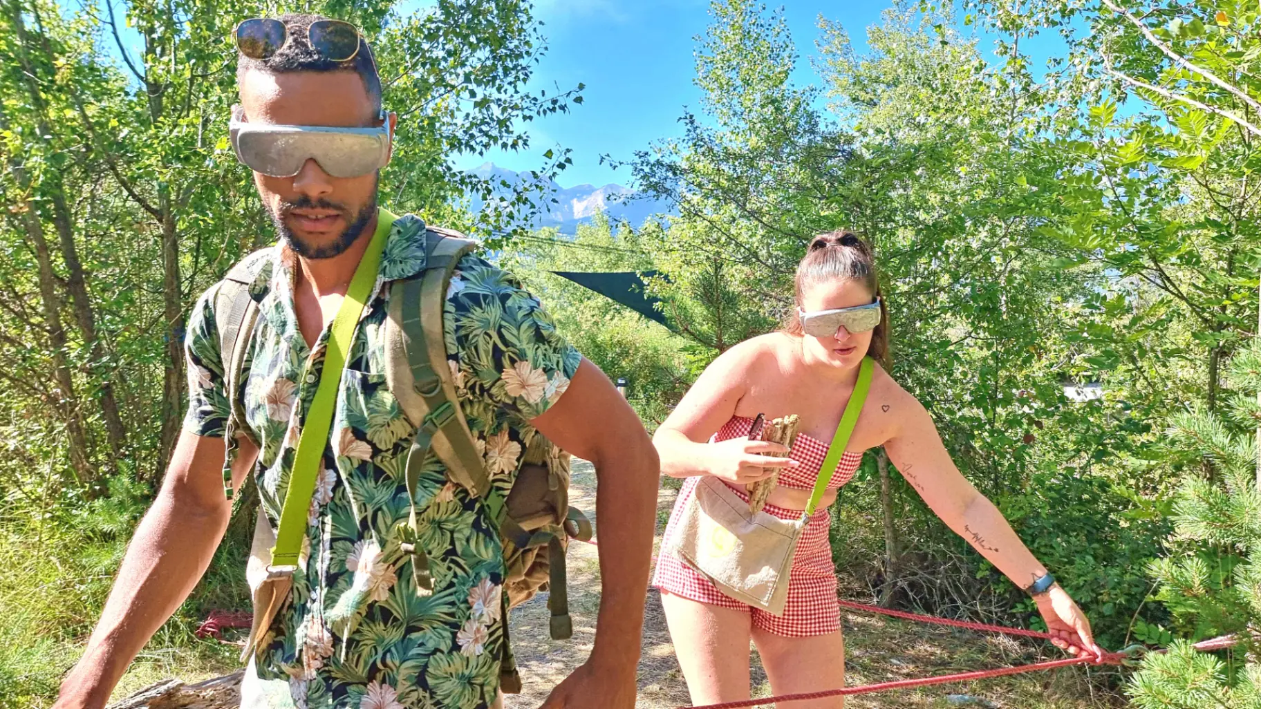 Parcours sensoriel escape game amis