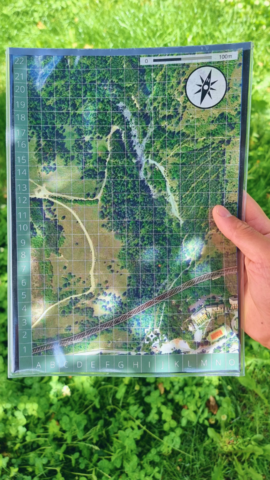 Carte d'orientation du QR Game