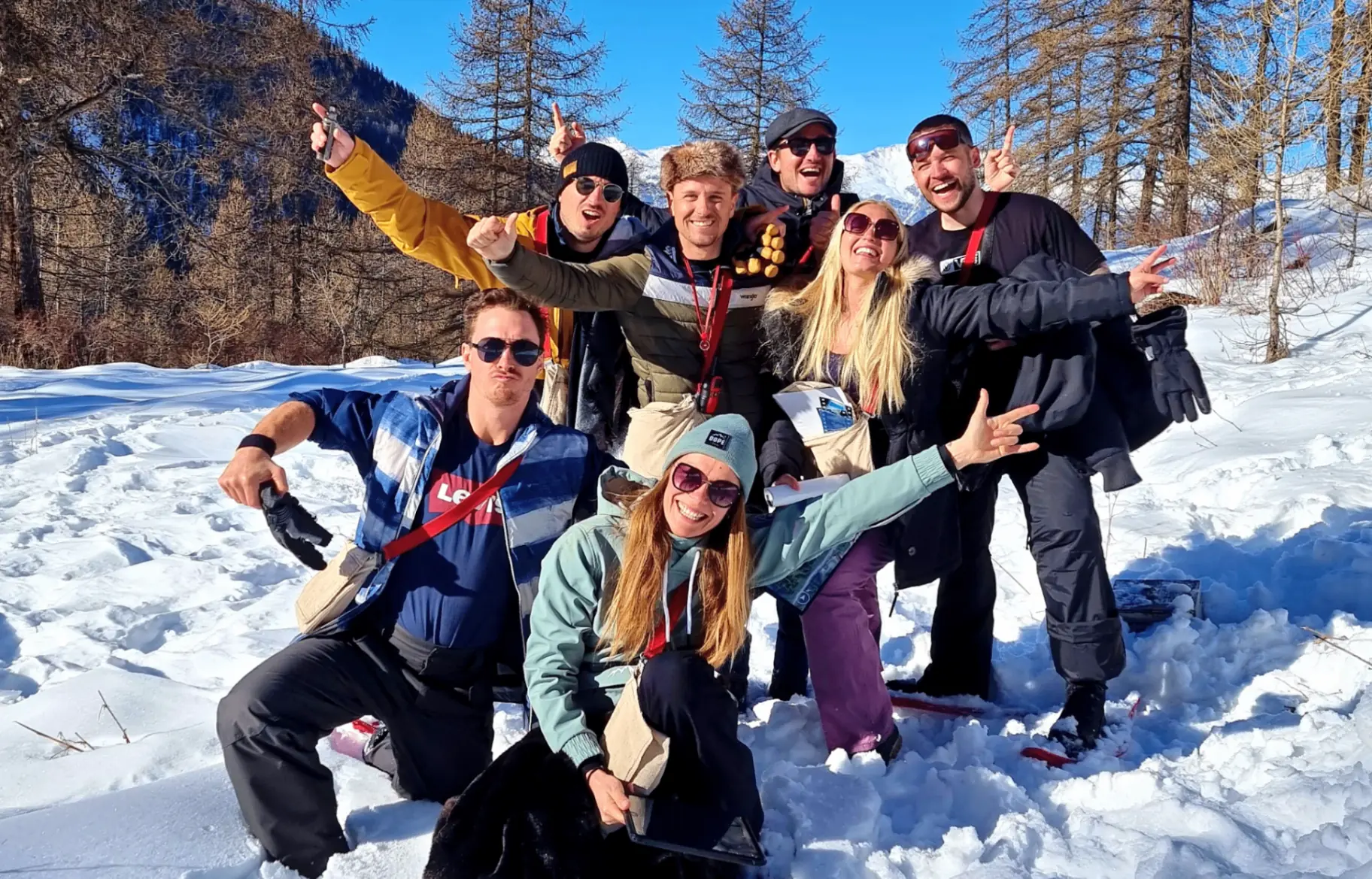 Team building hivernal neige